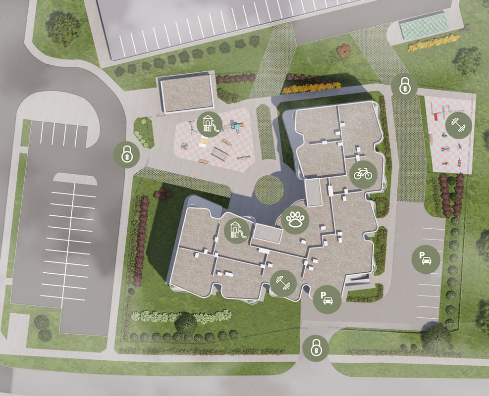 Закрытая территория ЖК Ласточка