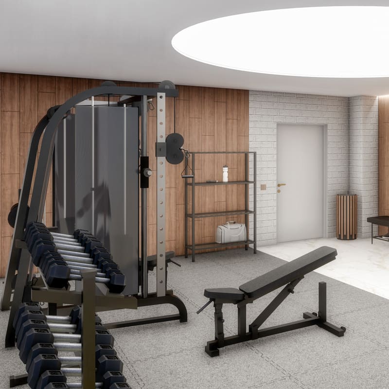 Фитнес зал в ЖК Ласточка